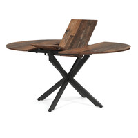 Jedálenský stôl rozkladací 120-160x120 cm, melamín, old wood, DT-I1120 OLW2