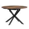 Jedálenský stôl rozkladací 120-160x120 cm, melamín, old wood, DT-I1120 OLW2