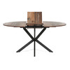 Jedálenský stôl rozkladací 120-160x120 cm, melamín, old wood, DT-I1120 OLW2