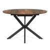 Jedálenský stôl rozkladací 120-160x120 cm, melamín, old wood, DT-I1120 OLW2