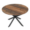 Jedálenský stôl rozkladací 120-160x120 cm, melamín, old wood, DT-I1120 OLW2