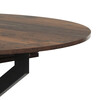 Jedálenský stôl rozkladací 120-160x120 cm, melamín, old wood, DT-I1120 OLW2