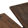 Jedálenský stôl rozkladací 120-160x120 cm, melamín, old wood, DT-I1120 OLW2