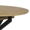 Jedálenský stôl rozkladací 120-160x120 cm, melamín, dub, DT-I1120 OAK