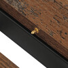 Jedálenský stôl rozkladací 120-160x120 cm, melamín, old wood, DT-I1120 OLW2