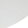 Jedálenský stôl rozkladací 120-160x120 cm, melamín, biela, DT-I1120 WT