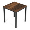 Jedálenský stôl 70x70cm, melamín, old wood, GDT-201 OLW2