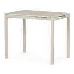 Jedálenský stôl rozkladací 60-90x60 cm, melamín, travertín, GDT-206 TRV