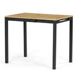 Jedálenský stôl rozkladací 60-90x60 cm, melamín, dub, GDT-206 OAK