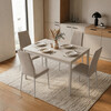Jedálenský stôl rozkladací 60-90x60 cm, melamín, travertín, GDT-206 TRV