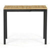 Jedálenský stôl rozkladací 60-90x60 cm, melamín, dub, GDT-206 OAK