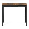 Jedálenský stôl rozkladací 60-90x60 cm, melamín, old wood, GDT-206 OLW2