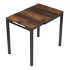 Jedálenský stôl rozkladací 60-90x60 cm, melamín, old wood, GDT-206 OLW2