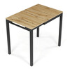 Jedálenský stôl rozkladací 60-90x60 cm, melamín, dub, GDT-206 OAK