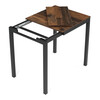 Jedálenský stôl rozkladací 60-90x60 cm, melamín, old wood, GDT-206 OLW2