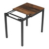 Jedálenský stôl rozkladací 60-90x60 cm, melamín, old wood, GDT-206 OLW2