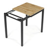 Jedálenský stôl rozkladací 60-90x60 cm, melamín, dub, GDT-206 OAK