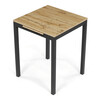 Jedálenský stôl rozkladací 60-90x60 cm, melamín, dub, GDT-206 OAK