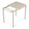 Jedálenský stôl rozkladací 60-90x60 cm, melamín, travertín, GDT-206 TRV