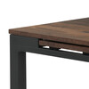 Jedálenský stôl rozkladací 60-90x60 cm, melamín, old wood, GDT-206 OLW2