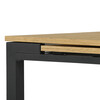 Jedálenský stôl rozkladací 60-90x60 cm, melamín, dub, GDT-206 OAK