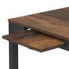 Jedálenský stôl rozkladací 60-90x60 cm, melamín, old wood, GDT-206 OLW2