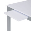 Jedálenský stôl rozkladací 60-90x60 cm, melamín, biela, GDT-206 WT