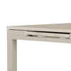 Jedálenský stôl rozkladací 60-90x60 cm, melamín, travertín, GDT-206 TRV