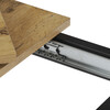 Jedálenský stôl rozkladací 60-90x60 cm, melamín, dub, GDT-206 OAK