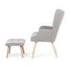 Relaxačné kreslo, sivá, látka bouclé, AK-319 GREY2