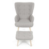 Relaxačné kreslo, sivá, látka bouclé, AK-319 GREY2