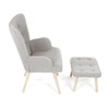 Relaxačné kreslo, sivá, látka bouclé, AK-319 GREY2