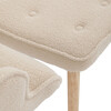 Relaxačné kreslo, krémová, látka bouclé, AK-319 CRM2