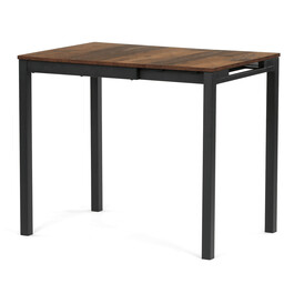 Jedálenský stôl rozkladací 60-90x60 cm, melamín, old wood, GDT-206 OLW2