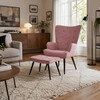 Relaxačné kreslo, ružová, zamatová látka, AK-303 PINK2