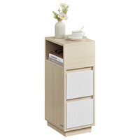 Odkladací stolík 25x30x65cm, mdf, bielený dub, ANT-E1065 BUK