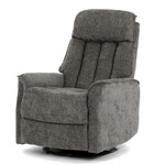 Polohovacie kreslo, sivá, látka, TV-H9327 GREY2