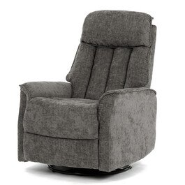 Polohovacie kreslo, sivá, látka, TV-H9327 GREY2