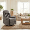 Polohovacie kreslo, sivá, látka, TV-H9327 GREY2