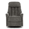 Polohovacie kreslo, sivá, látka, TV-H9327 GREY2