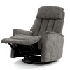 Polohovacie kreslo, sivá, látka, TV-H9327 GREY2