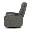 Polohovacie kreslo, sivá, látka, TV-H9327 GREY2