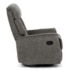 Polohovacie kreslo, sivá, látka, TV-H9327 GREY2