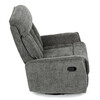 Polohovacie kreslo, sivá, látka, TV-H9327 GREY2