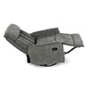 Polohovacie kreslo, sivá, látka, TV-H9327 GREY2