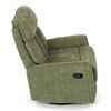 Polohovacie kreslo, zelená, látka, TV-H9327 GRN2