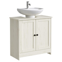 Kúpeľňová skrinka 60x30x61cm, mdf, biela, AUK-E1155 WT