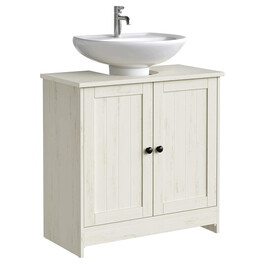 Kúpeľňová skrinka 60x30x61cm, mdf, biela, AUK-E1155 WT