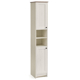 Kúpeľňová skrinka 30x30x170cm, mdf, biela, AUK-E1166 WT