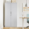 Komoda 80x40x180cm, kov, bílá, AUS-E1115 GREY